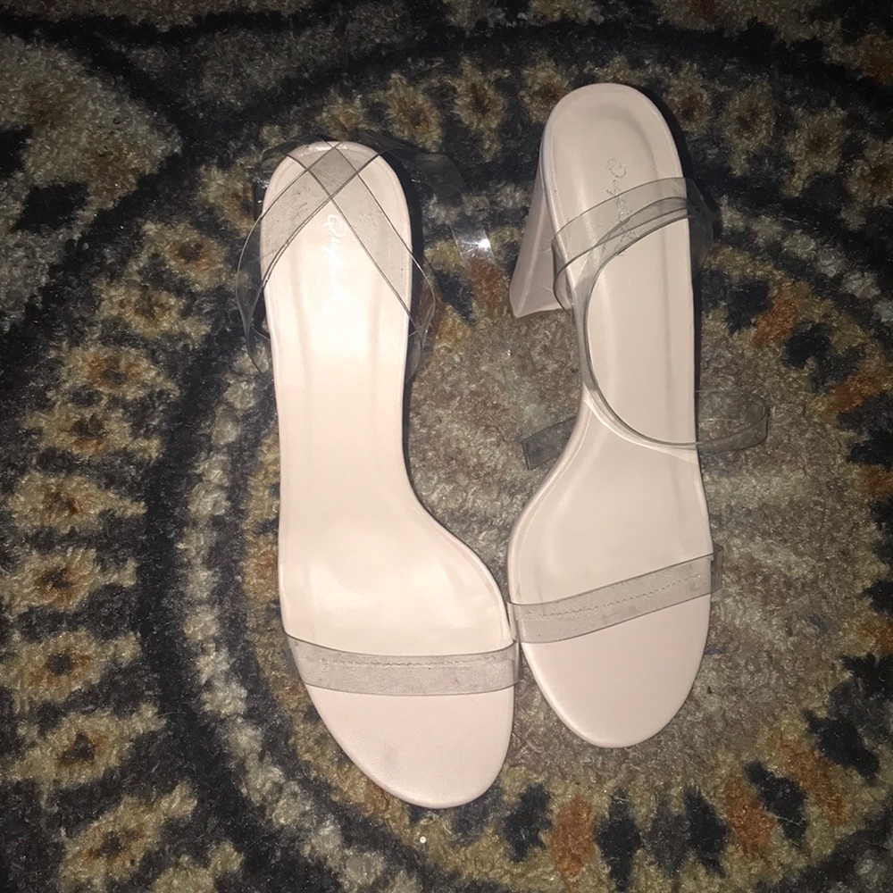 Qupid Clear Heels